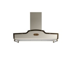 CAPPA DA INCASSO FALMEC CLASSIC WEST PARETE 90 IN AVORIO CON FINITURE OTTONATE