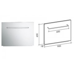 KIT PARETE ACCIAIO 90 FALMEC PER CAPPE