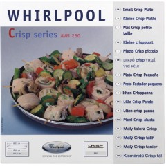PIATTO PICCOLO CRISP PER MICROONDE WHIRLPOOL ORIGINALE 480131000083
