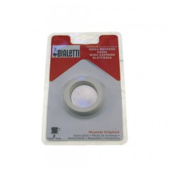 GUARNIZIONI E PIATTELLO 2 TAZZE CAFFETTIERA BIALETTI ORIGINALE 00807084AS