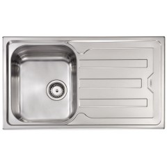 LAVELLO ACCIAIO INOX CRISTAL FILOTOP 3" 86X50 UNA VASCA A SINISTRA CM 010043 SCSSP