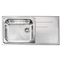 LAVELLO ACCIAIO INOX COMO  3" 100x50 1VASCA  SINISTRA CM 010146 SCSSP