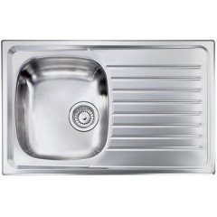 LAVELLO ACCIAIO INOX ANTIGRAFFIO SIROS 3" 79x50 1 VASCA A DESTRA CM 010491 DCSSX