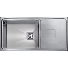 LAVELLO ACCIAIO INOX SATINATO VESTA 3" 100X50 1 VASCA REVERSIBILE CM 010806 RCSSP