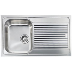 LAVELLO ACCIAIO INOX SATINATO FILOSLIM 3" 86X50 1 VASCA A DESTRA CM 011203 DCSSP