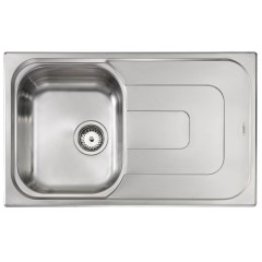 LAVELLO ACCIAIO INOX ANTIGRAFFIO PIZZICA 3" 79X50 1 VASCA A SINISTRA CM 011391 SCSSX