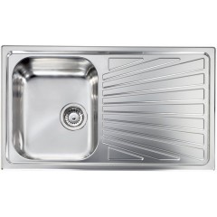 LAVELLO ACCIAIO INOX MICRODECORO COMETA 3" 86X50 1 VASCA A SINISTRA CM 011473 SCSSX 