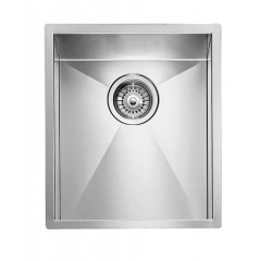 LAVELLO ACCIAIO INOX SATINATO FILO QUADRA 3" 39X45X5 1 VASCA SLIM CM 011927 XCSSP