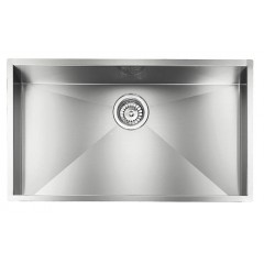 LAVELLO ACCIAIO INOX SATINATO FILO QUADRA 3" 77X45 1 VASCA FILOOTOP CM 011926 XCSSP