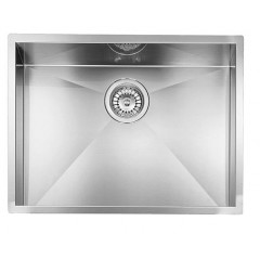 LAVELLO ACCIAIO INOX SATINATO FILO QUADRA 3" 57X45 1 VASCA SLIM CM 011908 XCSSP