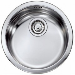 LAVELLO ACCIAIO INOX SATINATO CINZIA 43.5 ROTONDO 1 VASCA CM 011939 XCSSX