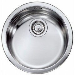 LAVELLO ACCIAIO INOX ANTIGRAFFIO CINZIA 3" 37.5 ROTONDO 1 VASCA CM 011991 XCSSX