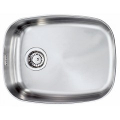 LAVELLO ACCIAIO INOX MICRODECORO CINZIA 3" 53.8X42.5 1 VASCA CM 011975 XCSSX