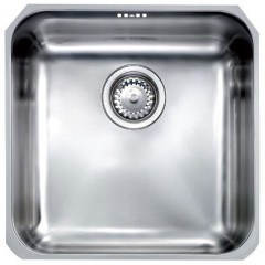 LAVELLO ACCIAIO INOX SATINATO CINZIA 3" 40X40 1 VASCA CM 01195A XCSSX