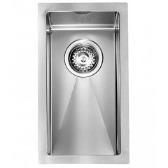 LAVELLO ACCIAIO INOX SATINATO FILO RAGGIATO 3" 20X45 1 VASCA SLIM CM 012020 XCSSP