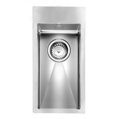 LAVELLO ACCIAIO INOX SATINATO FILO RAGGIATO MIX 3" 24X50 1 VASCA SLIM CM 012040 XCSSP