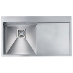 LAVELLO ACCIAIO INOX SATINATO BATIK  3" 86X50 1 VASCA A DESTRA SLIM CM 012033 DCSSP