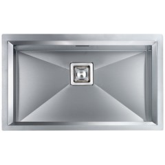 LAVELLO ACCIAIO INOX SATINATO GLAMOUR 3" 77X45 1 VASCA SOTTOTOP CM 0128113 XCSSP