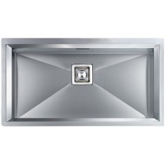 LAVELLO ACCIAIO INOX SATINATO GLAMOUR 3" 86X45 1 VASCA SLIM CM 0128104 XCSSP