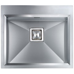 LAVELLO ACCIAIO INOX SATINATO GLAMOUR MIX 3" 57X50 1 VASCA SLIM CM 012822 XCSSP