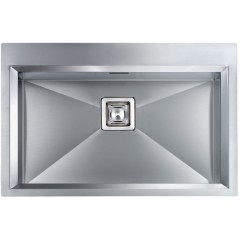 LAVELLO ACCIAIO INOX SATINATO GLAMOUR MIX 3" 77X50 1 VASCA SLIM CM 012823 XCSSP