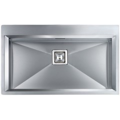 LAVELLO ACCIAIO INOX SATINATO GLAMOUR MIX 3" 86X50 1 VASCA SLIM CM 012824 XCSSP