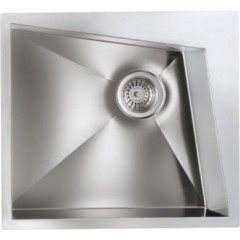 LAVELLO ACCIAIO INOX SATINATO SPACE 3" 55X50 1 VASCA A SINISTRA SLIM CM 012860 SCSSP