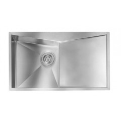 LAVELLO ACCIAIO INOX SATINATO SPACE 3" 86X50 1 VASCA A SINISTRA SLIM CM 012863 SCSSP
