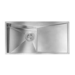 LAVELLO ACCIAIO INOX SATINATO SPACE 3" 100X50 1 VASCA A DESTRA SLIM CM 012866 DCSSP