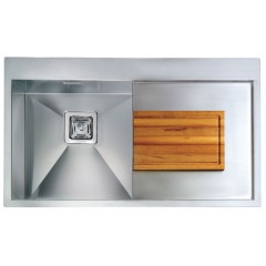 LAVELLO ACCIAIO INOX SATINATO CLARK 3" 86X50 1 VASCA A DESTRA SLIM CM 012883 DCSSP