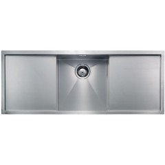 LAVELLO ACCIAIO INOX SATINATO FILO QUADRA 3" 115X44 1 VASCA SOTTOTOP CM 012925 CCSSP