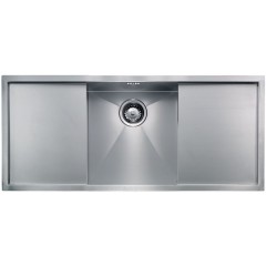 LAVELLO ACCIAIO INOX SATINATO FILO QUADRA 3" 99X44 2 VASCHE SOTTOTOP CM 012924 CCSSP