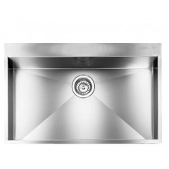 LAVELLO ACCIAIO INOX SATINATO FILO QUADRA MIX 3" 77X50 1 VASCA SLIM CM 012936 XCSSP
