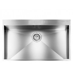 LAVELLO ACCIAIO INOX SATINATO FILO QUADRA MIX 3" 85X50 1 VASCA SLIM CM 012940 XCSSP