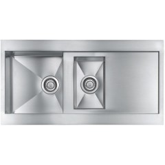LAVELLO ACCIAIO INOX SATINATO REVERS 3" 100X52 2 VASCHE CM 012985 RCSSP