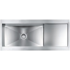 LAVELLO ACCIAIO INOX SATINATO REVERS 3" 116X52 1 VASCA CM 012989 RCSSP