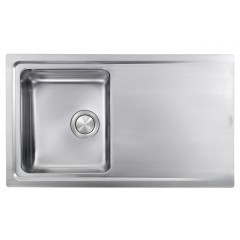 LAVELLO ACCIAIO INOX SATINATO EVOLUZIONE 3" 86X51 1 VASCA SLIM CM 015003 RCSSP