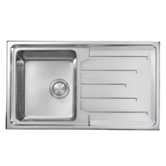 LAVELLO ACCIAIO INOX SATINATO BRANDO 3" 86X50 1 VASCA CM 015103 RCSSP