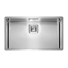 LAVELLO ACCIAIO INOX SATINATO PYPER 3" 77X45 1 VASCA SOTTOTOP CM 015308 XCSSP