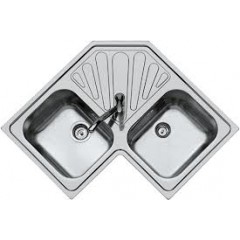 LAVELLO 2 VASCHE FOSTER ANGOLARE  3302 060