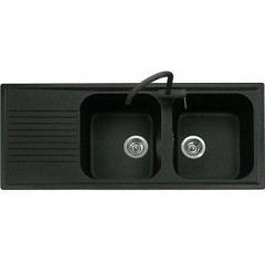 LAVELLO 2 VASCHE E GOCCIOLATOIO MICROUTRAGRANIT AVENA UG 94 PLADOS PL1162 