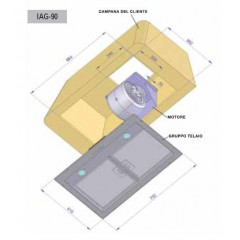 CAPPA DA INCASSO DA 90 GRUPPO TELAIO  ILVE  IAG90 