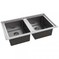 LAVELLO 2 VASCHE AMBIENT IXELIUM WHIRLPOOL AM 8654 IX 