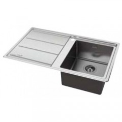 LAVELLO 1 VASCA E GOCCIOLATOIO A SINISTRA AMBIENT IXELIUM WHIRLPOOL AM 8651 IXL LH