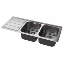 LAVELLO 2 VASCHE E GOCCIOLATOIO A SINISTRA AMBIENT WHIRLPOOL AM 1150 IX LH