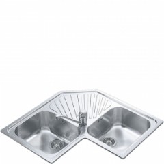 LAVELLO 2 VASCHE SMEG SP2A