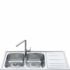 LAVELLO 2 VASCHE SMEG LEH116D
