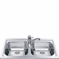 LAVELLO 2 VASCHE SMEG LXP862