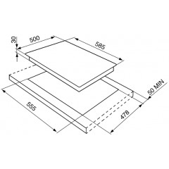PIANO COTTURA SMEG S64STF