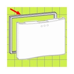 GUARNIZIONE SPORTELLO EVAPORATORE BIANCA 443x184x1 ARISTON INDESIT ORIGINALE 025426